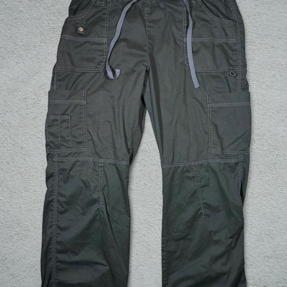 Dickies Women Black Cargo Pants Adjustable Waist Utility Pockets 857455P Size L